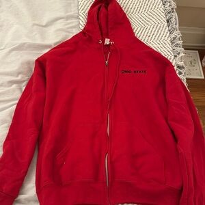 Red Ohio State zip up, too small on me